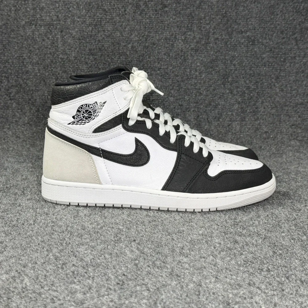 Air Jordan 1 Retro High OG Stage Haze Shoes Men's 10.5 White Grey Black Athletic